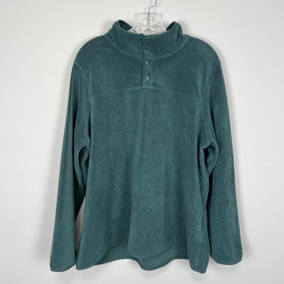 32 Degrees Heat Womens Midweight Snap Arctic Fleece Pullover Midnight Muse XL - Picture 6 of 16